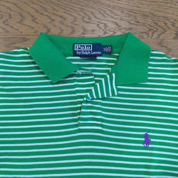Polo Ralph Lauren Classic Fit Striped Mesh Polo Shirt - Picture 6 of 8